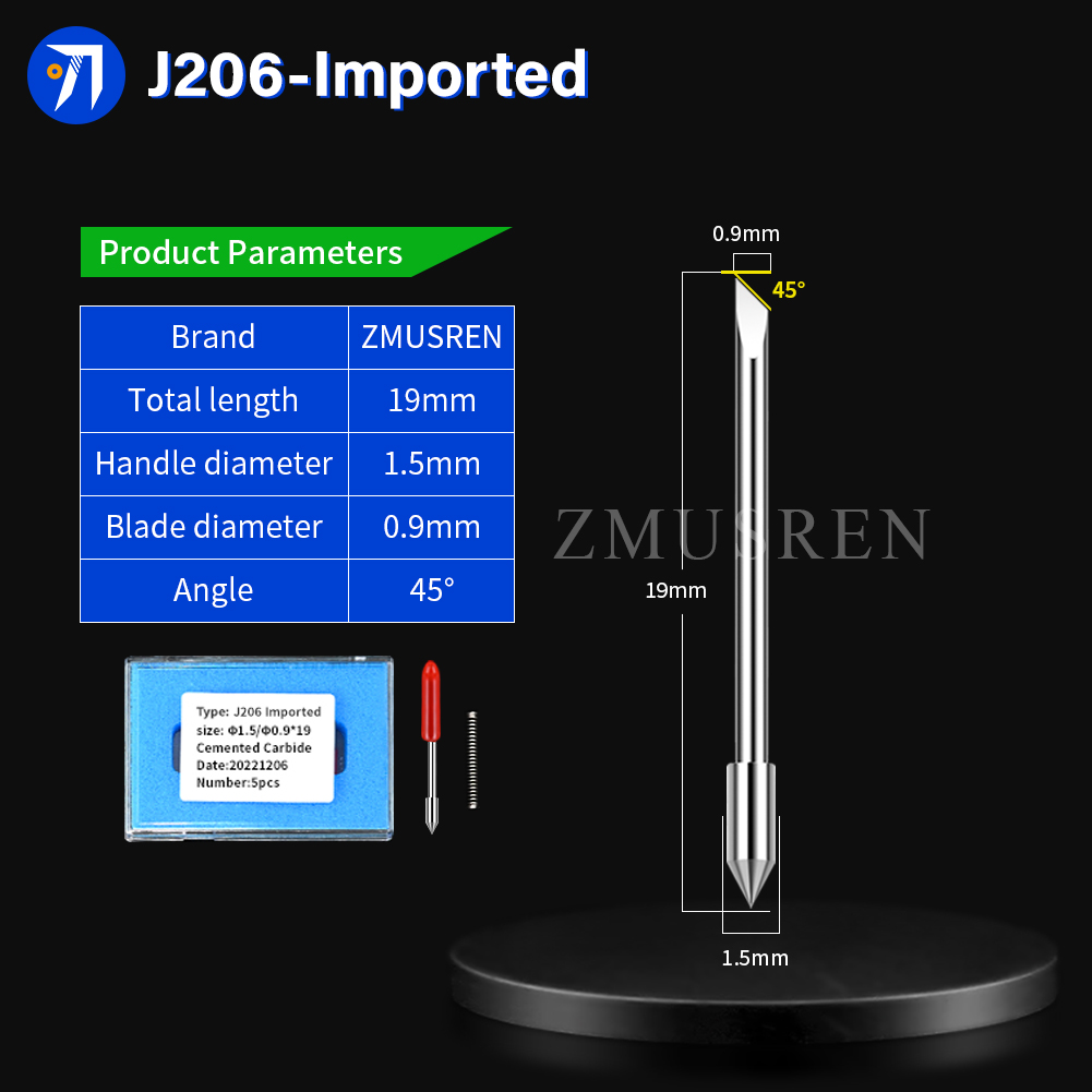 Vinyl Cutter Plotter - 10 kutu/50 adet Jingwei Jwei bıçak