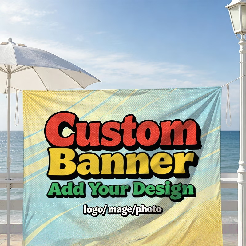 Commercial Banner Printing - Kişiselleştirilmiş Logoya Uygun Özel Afiş Bayrakları,