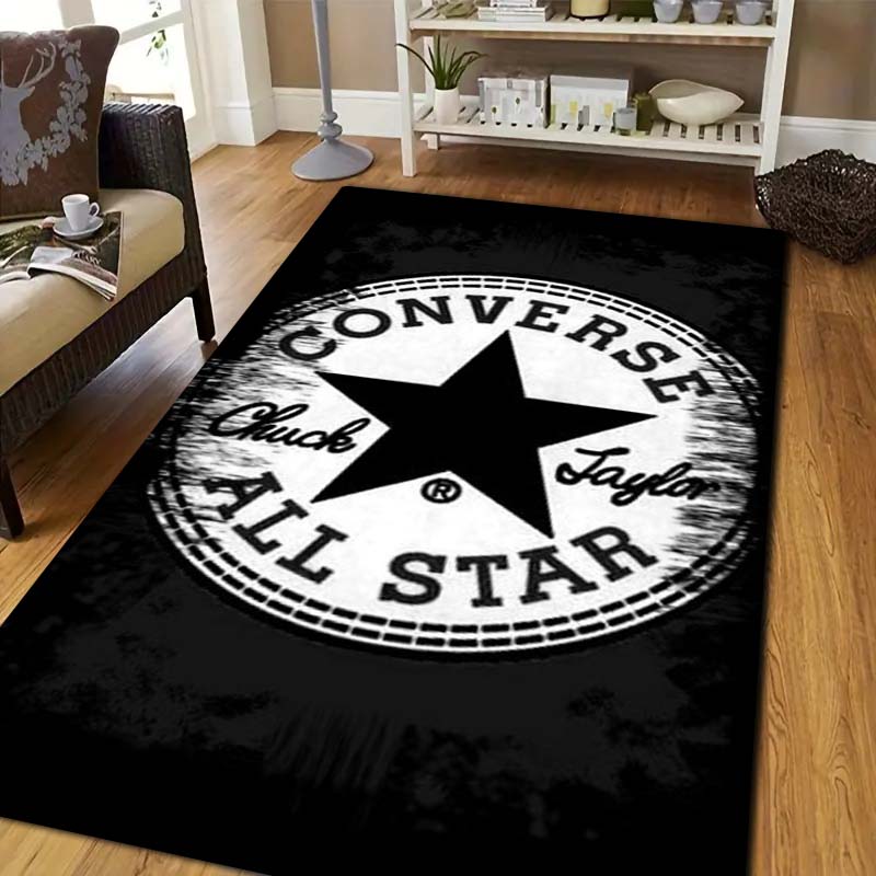 Commercial Printing Inc - C-Converse Yumuşak Flanel Baskılı Halı Kaymaz