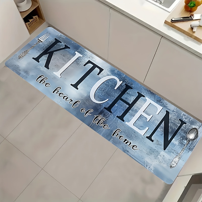 Wholesale Commercial Printing - Mavi Dokulu Mutfak Halısı Mutfak Evin