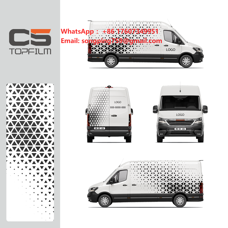 Commercial Printing & Graphics - Özel Baskılı Araç Kaplama Vinili Siyah