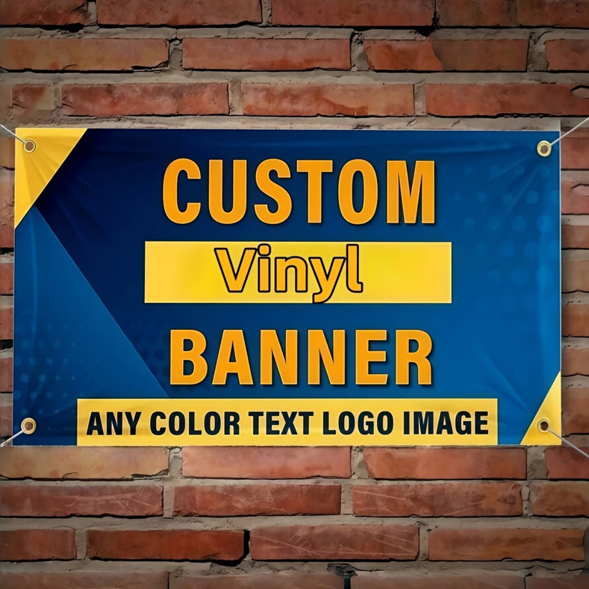 Commercial Banner Printing - Özel Vinil Afiş Kişiselleştirilmiş Metin Logo