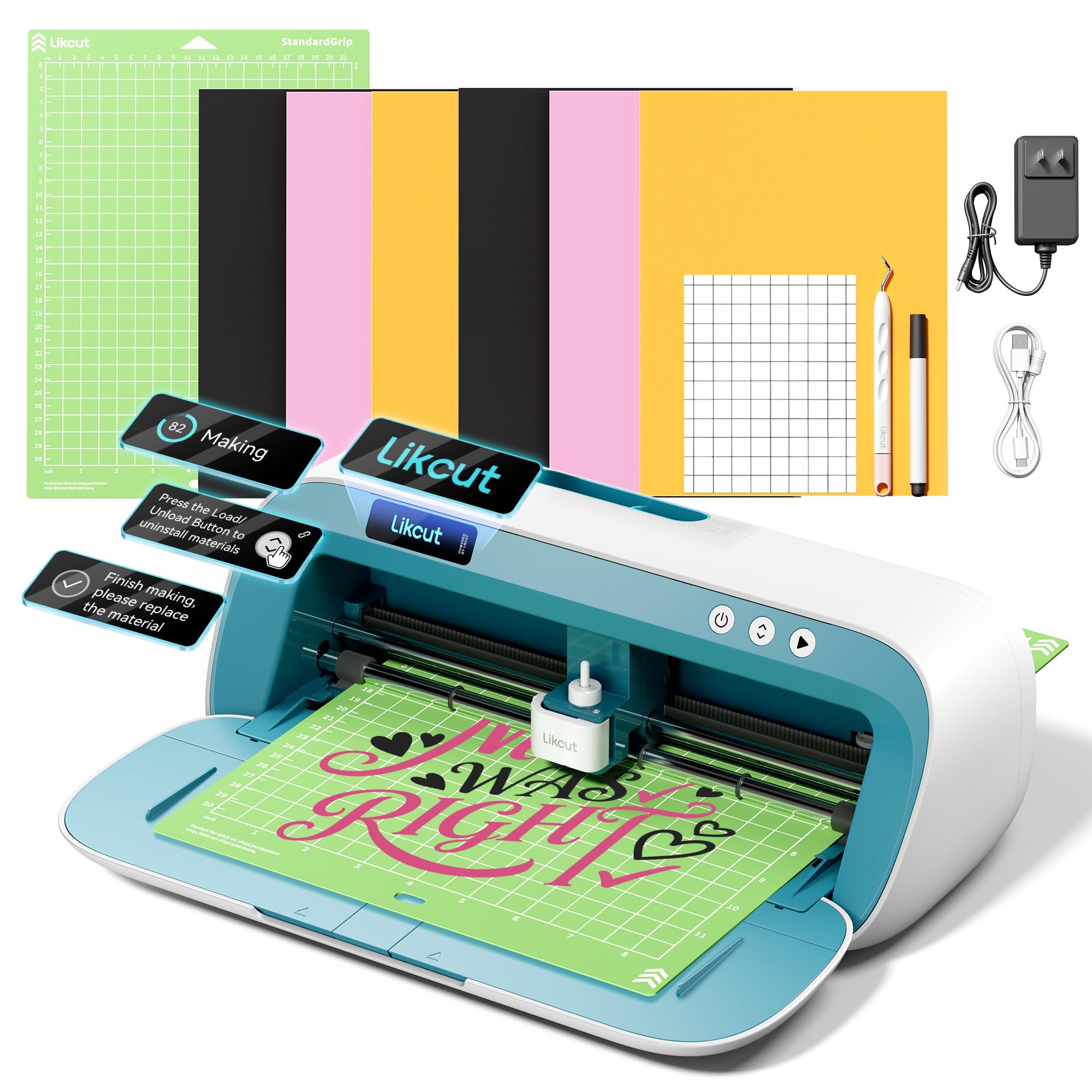 Vinyl Cutter Plotter - Likcut S41 Vinil Kesici Plotter, 0,2