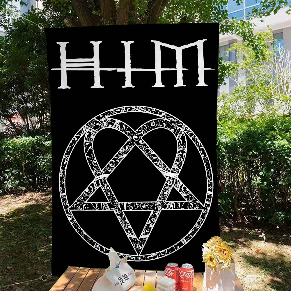 Rock H-HIM Band Gelişmiş Baskı - Commercial Banner Printing incelemesi ve fiyatı